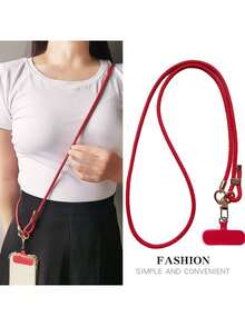 Nueva cadena ajustable de cuerda trenzada para cruzar el Body, cadena de repuesto para bolsos, llaveros, cordón multiusos para teléfono