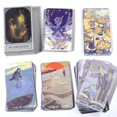 The Monsoon Deck Of Cards For Mystical Divination & Fortune Telling Game