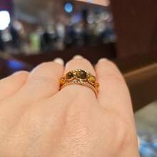 18k Gold Plated Stainless Steel Open Band Gold Crown Ring Tigerite Stone Ring For Women Vintage Twisted Rope Design Tiger Eye Ring Women's Jewellery Crystal Jewellery