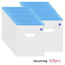 RAF RAF Food Vacuum Storage Bags And Handheld Electric Vacuum Machine Sets, Rechargeable 500mAh Battery, Reusable Vacuum Sealing Zipper Bags, 1 Electric Pump, For Dry And Wet Flour Storage Of Meat, Vegetables, Fruits, Etc., Large, Medium And Small Vacuum Zipper Bags, For Refrigerator Storage, Food Freshness Preservation Bags,