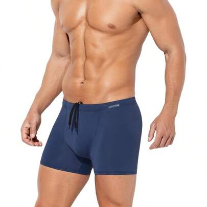 Menu2019s Swimming Trunks Quick Dry Surfing Swimwear Drawstring Beach Board Shorts Summer Elastic Swimsuit Bottom