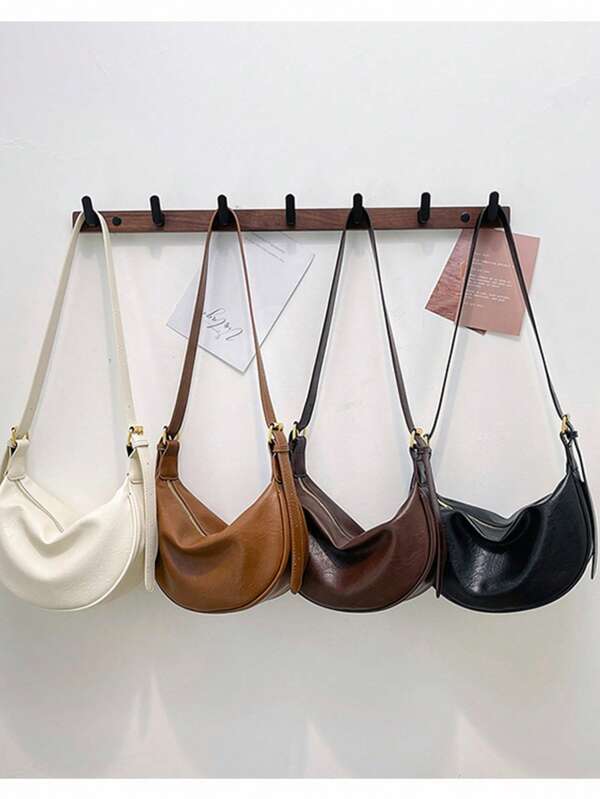Half Moon Shoulder Hobo Bag Purses For Women Small Crossbody Bags Crescent Shoulder Bag Hobo Handbag With Adjustable Strap