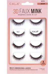 False Eyelashes And Adhesives Kits - Black - View 3