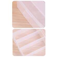 Pinzas de pelo de plástico portátiles, caja de almacenamiento de joyas, organizador de accesorios, suministros de viaje para el hogar, a prueba de polvo, 5/6 rejillas - Negro - Ver 6