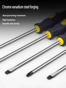 Professional Magnetic Screwdriver Set, Includes , Flat Head, Massage Handle, Hardened, Anti-Slip, Awl, Torx Screwdrivers With Strong Magnets - Multicolor - View 2