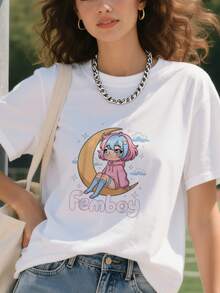 Fem Boy Femboy T-Shirt - White - View 2