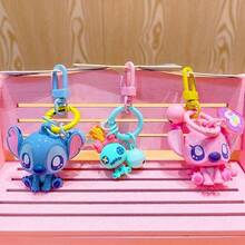 迪士尼《星际宝贝》夏日海滩系列“三个好朋友”PVC吊坠，可爱史迪奇、安琪儿和史克朗普挂件，耐用防水PVC材质，萌趣海滩主题迷你饰品，完美装饰包包和钥匙，动漫迷收藏礼物，跨境热门卡通饰品 - 綠色 - 查看 4