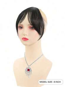 Tóc giả màu nâu đen 8 inch, tóc mái tự nhiên, tóc mái hình bát giác tự nhiên, phù hợp cho nữ, dùng cho tiệc tùng và hàng ngày, phụ kiện tóc, kẹp tóc cho tiệm cắt tóc, sản phẩm làm đẹp thiết yếu khi đi du lịch, chăm sóc tóc, phụ kiện tóc - Nhiều màu - Xem 6