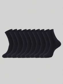 5pcs/10pcs/20pcs Couple Sports & Casual Crew Socks, Suitable For Daily Wear, Indoor & Outdoor, Fall