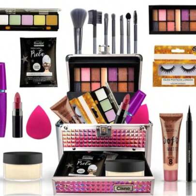 Kit de Maquiagem Variedades Com Pinceis