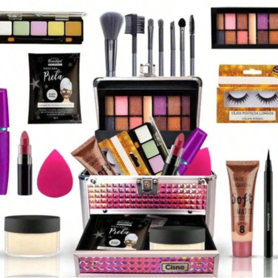 Variety Makeup Kit With Brushes - Nhiều màu - Xem 1