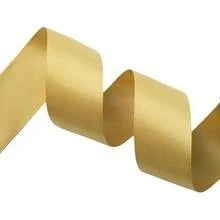 Cream Ribbon 1 Inch Double Face Satin Ribbon For Gift Wrapping Hair Bows Making Chair Sash Valentine's Day Wedding Birthday Party Invitation Decorations Floral Craft Sewing, 25 Yards - 687-黃金 - 查看 2