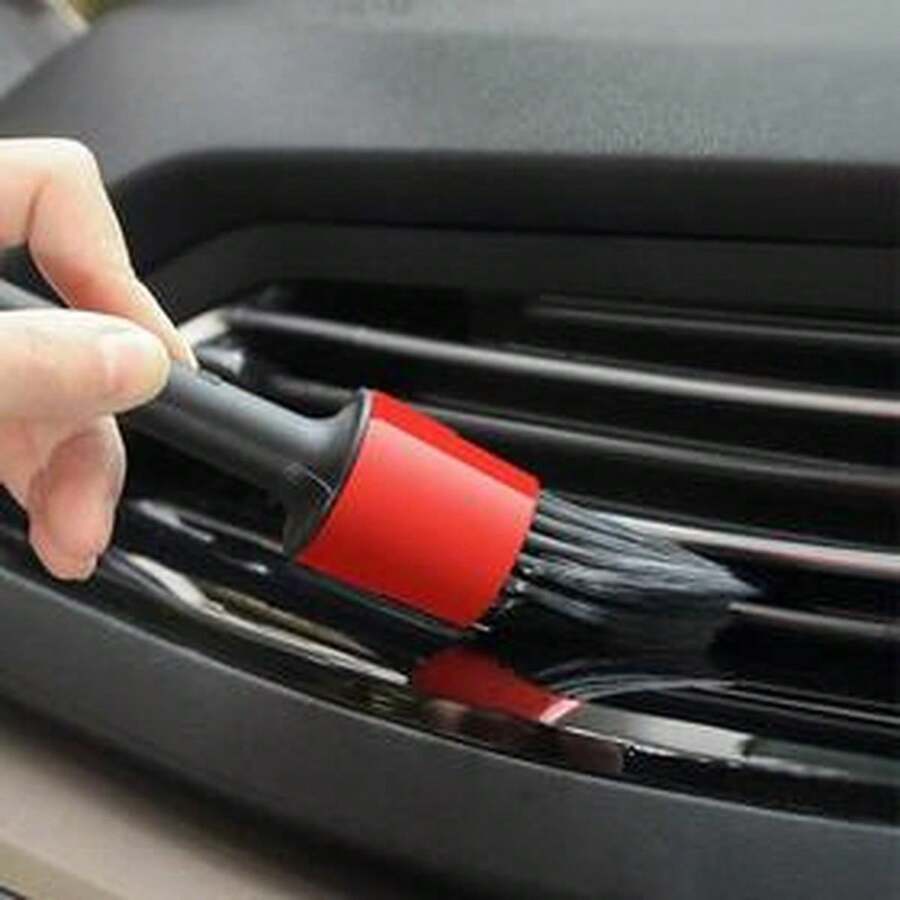 5 Peças Conjunto de Escovas Plásticas Multiuso FlexiClean, Com Pelos Sintéticos - Não Estática, Ferramentas de Detalhe Flexíveis para Limpeza de Carro, Eletrônicos e Casa