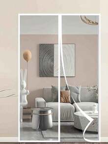 1pc Heavy Duty Magnetic Screen Door - Keeps Mosquitoes Out, Enjoy Fresh Air - Self-Sealing, Hands-Free Mesh Divider - Ideal For Pets And Children Safety. - Multicolor - View 2