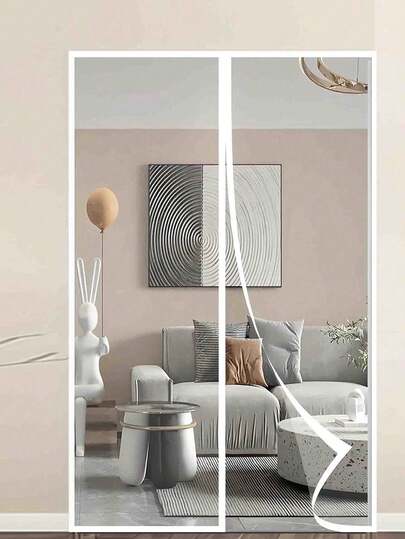 1 PC,Heavy Duty Magnetic Screen Door - Keep Bugs Out And Enjoy Fresh Air - Self Sealing, Hands Free Mesh Partition - Ideal For Pets And Kids Safety.