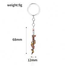 1 件动漫日本刀剑武器钥匙扣金属珐琅别针背包配件礼物送给粉丝 - 彩色 - 查看 24