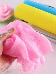 1 Set Sikat Punggung Eksfoliasi Jaring Afrika, Dua Sisi untuk Eksfoliasi Lembut dan Kasar, Penggosokan Tubuh yang Efektif, Sikat Punggung Mandi, Bahan Jaring Berkualitas, Desain Tali yang Praktis, Handuk Loofah, Spons Tubuh, Membantu Menghaluskan Kulit, Cocok untuk Penggunaan Sehari-hari - MultiWarna - View 4