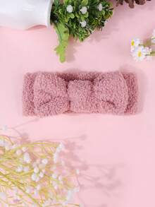 8 piezas Diademas gruesas de invierno de color caramelo, diademas anchas con lazo para niños, scrunchies de pelo lindos y festivos para niñas, accesorios de pelo para bebés, esenciales para la ducha