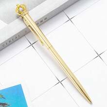 Crown Pen, Crown Ballpoint Pen, Crown Shaped Cartoon Pen, Suitable For Schools, Offices, Signatures, Stationery, Pens, Gifts, Christmas Gifts, Christmas, Etc,