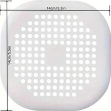 Coletor de Cabelo - Quadrado, (1 Peça - 14cm/5,5pol.), Filtro de Drenagem, Coletor de Cabelo para Banheiro, Tampa de Ralo de Chuveiro, Filtro de Pia de Cozinha - Com Ventosa, Fácil de Limpar, Perfeito para Casa, Banheiro, Pia de Cozinha e Dormitório. - Multicolorido - Visão 11