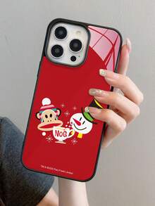 Paul Frank 官方授权二合一亚克力手机壳，全身防震保护带摄像头盖，设计兼容 13/14/15/16 Pro Max - 彩色 - 查看 2