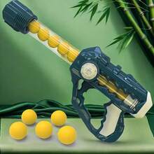 EVA Material Toy Gun, Comes With Bullet-Shaped Ammo, Manual-Automatic Firing Mechanism & Ergonomic Grip Design, Durable Toy Gun, Compatible With -Style Accessories (No Electronic Components), Realistic Toy Gun - Green - View 3