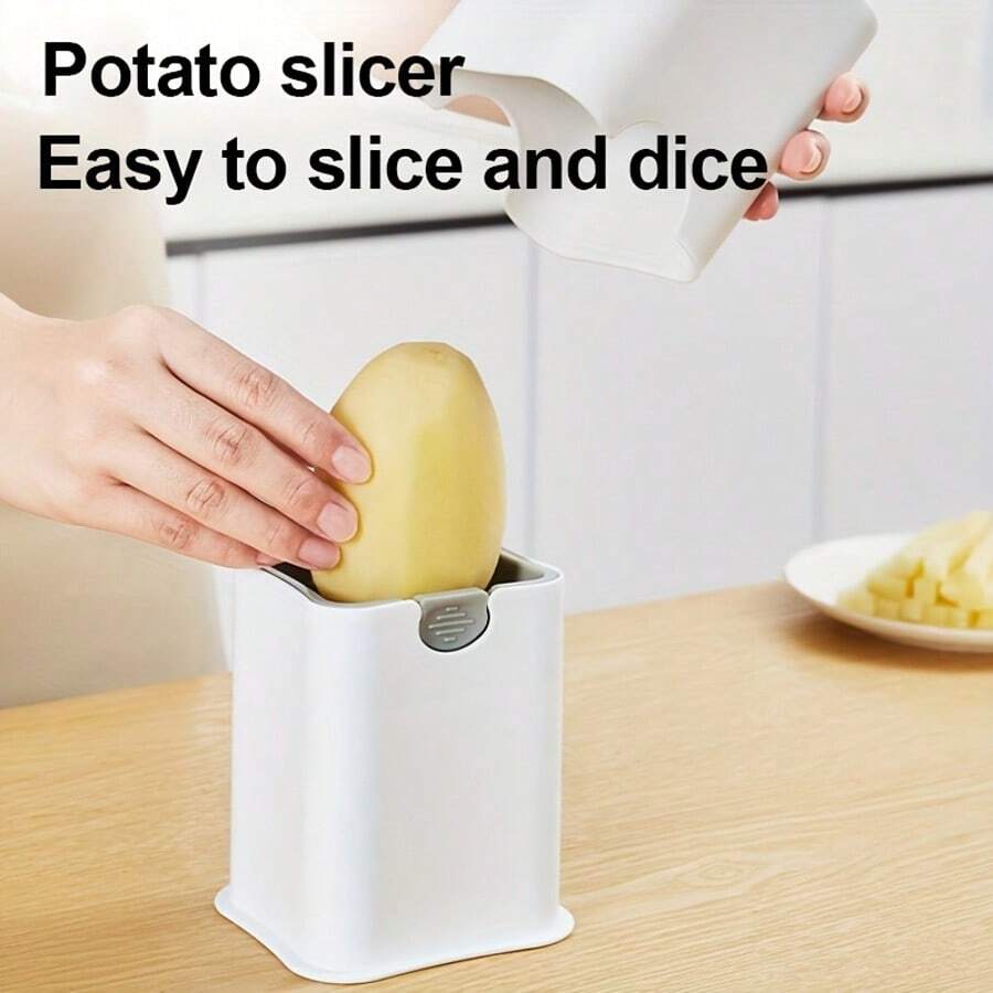 49-Slot Potato Cutter Tool, Stainless Steel Potato Slicer, French Fry Cutter, Multi-Function Vegetable Slicer, Wear-Resistant Design, Suitable For Home, Hotel And Commercial Kitchen Vegetable Slicing And Dicing