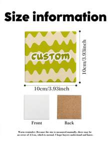 1 Peça Porta-Copos Cerâmico Personalizado com Foto de Casal de Casamento, Porta-Copos de Foto de Casamento Personalizado, Presente para Recém-Casados, Porta-Copos Cerâmico Absorvente, Tapete de Isolamento de Calor para Café, Nome Personalizável e Letras de Natal, Adequado para Bebidas, Chá e Xícaras de Café, Decoração Doméstica e de Restaurante, Presente Essencial de Feriado, Decoração de Natal, Decoração de Casamento, Presente do Dia dos Namorados - Porta-copos redondo - Visão 2