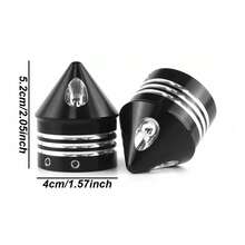 CNC Aluminum Alloy Spike Decoration Cover, Front Axle Cover For Motorcycle Accessories