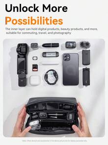 Llano Portable Storage Bag Lightweight Travel Storage Case Camera Handbag Box Bag Convenient Camera Accessory Case For Osmo Pocket 3