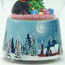 Christmas Gift Dog Spinning Music Box Home Decoration Festival Gift Ornaments For Family