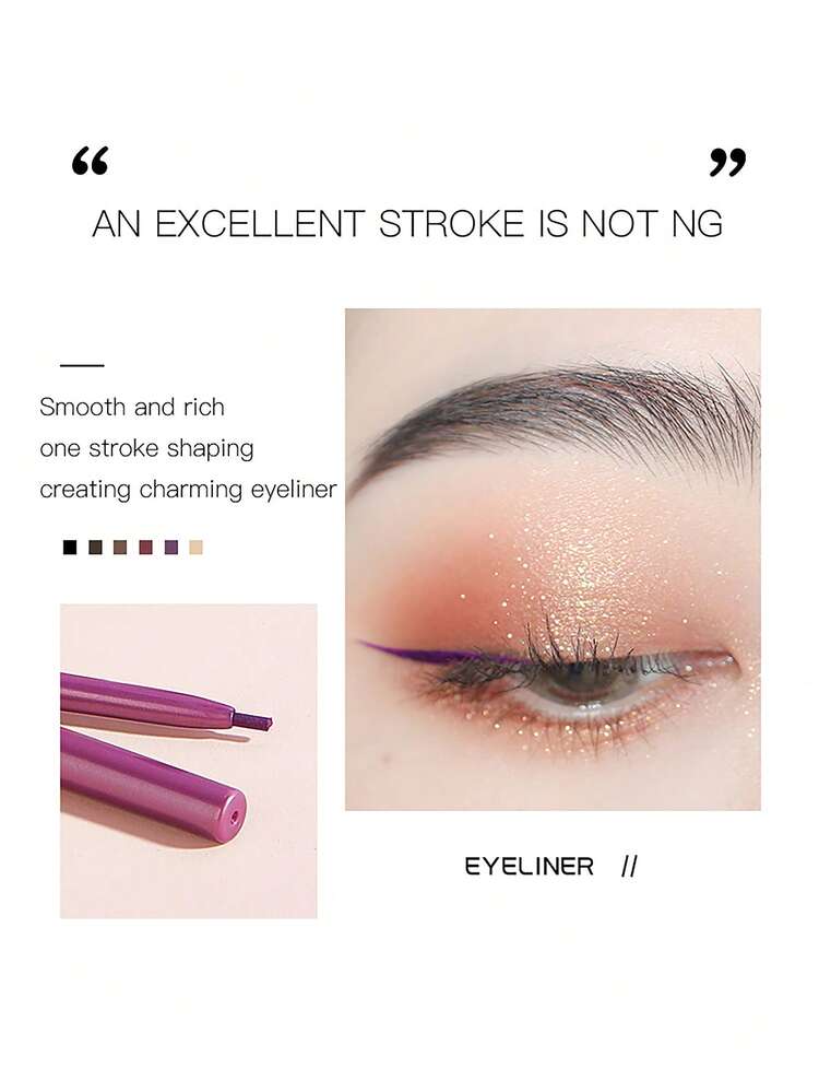 NOVO 防水、汗に強い、長持ちアイライナージェルペン、にじまない、羽のようにソフトなチップ、デイリー、新年、クリスマス、ハロウィンのメイクアップ、アウトドア、パーティーなどに適しています - 04# ベリーカラー - 見る 5