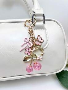 1 móc khóa du lịch nơ hồng thanh lịch, đồ trang trí giọt dầu hình quả anh đào, mặt dây chuyền hoa, phụ kiện tự làm hình trái tim sáng tạo, đồ trang trí túi xách/hành lý/túi đeo vai, phong cách Gothic/Y2K dễ thương, quà tặng ngày lễ, móc chìa khóa ô tô, đồ trang trí nhà cửa, giáng sinh - Nhiều màu - Xem 4