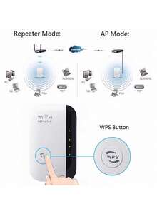 Extensor WiFi inalámbrico de 300M WiFi Booster para oficina en casa - Blanco - Ver 5