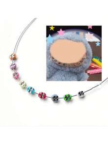 17cm Adjustable Colorful Steel Braces Decorative Teeth Accessories, DIY Costume For Labubu Dolls