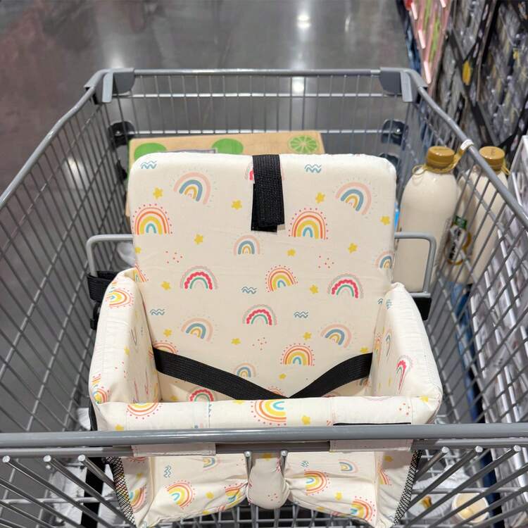 1pc Children Shopping Cart/High Chair/Dining Chair Cushion, Soft & Comfortable, Portable Multi-Function Kids Seat Pad - Multicolor - View 4