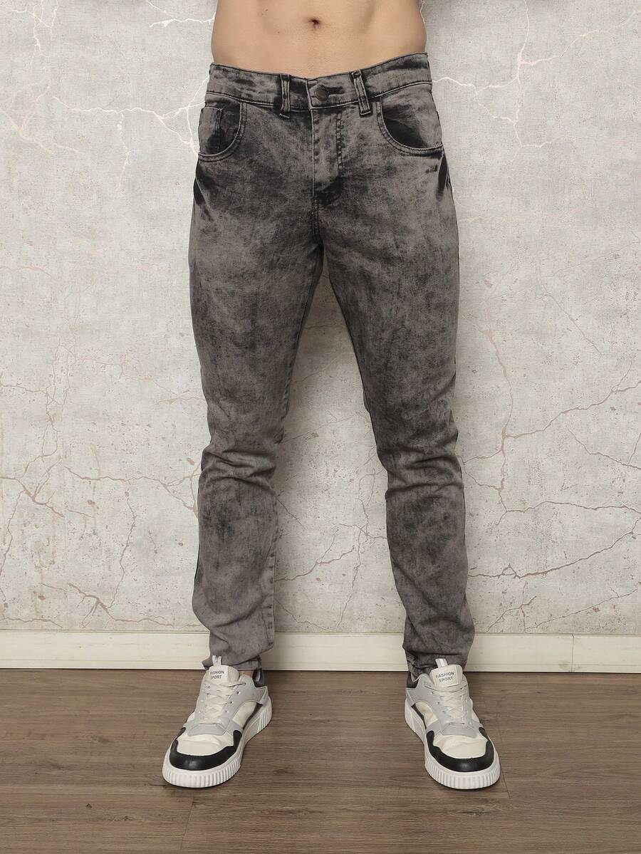 Men's Jeans Fashion Blogger Street Style - Grey - View 1