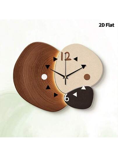 2D Flat 1pc Verlichting Luxe Moderne High End Home ation Wand Clock, Ultra Quiet Quartz Movement, No Ticking Sound, Painting Klok Living Room, Bedroom Office, able Watch, Unique Personalized, Clear Reading Time, In Bedroom, Studio, Ho Study, Kitchen Cafe, Perfect Family Friends view 3