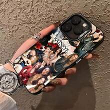 Funda para teléfono K-KATSEYE, compatible con iPhone 16, 15, 14, 13, 12 Pro Max, X/XS MAX, 8, 7 Plus - Parte trasera mate - A prueba de golpes, funda de teléfono de Halloween, funda de teléfono genial, funda de teléfono muy genial, funda de teléfono linda, funda a prueba de golpes, diseño impreso en UV, amantes del anime - Mezcla de colores - Ver 3