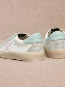 MI.IM SOFIA - Star Accented Leather Fashion Sneakers - 淺藍色 - 查看 4