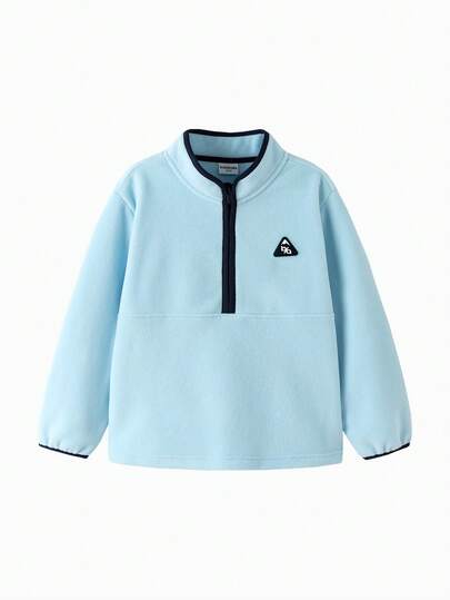 Balabala BalaOne 儿童防静电羊毛运动衫 2025 冬季，男孩和女孩适用的保暖上衣