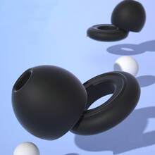 1 par de tapones para los oídos silenciosos para reducción de ruido, súper suaves, tapones de silicona reutilizables y flexibles para dormir, 6 puntas para los oídos