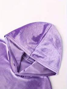 Purple Hoodie And Sweatpants Set (Women, Non-Stretch Fabric), Comfortable