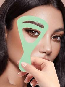 1 pieza Plantilla reutilizable para dar forma a las cejas, adecuada para uso diario de maquillaje - Multicolor - Ver 2