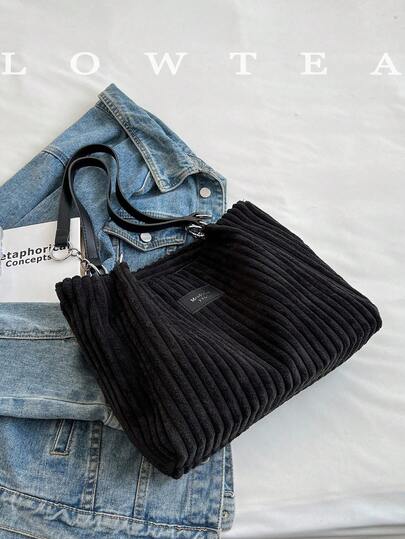 輕便，商務休閒時尚的大容量簡約款毛絨肩托包，適合學校，旅遊，購物，約會，送給女性、少女、女大學生、初學者和白領工人的禮物，非常適合辦公室、大學、工作、商務、通勤、戶外、旅遊、外出、學校背包、便攜式、大容量、少女女大學生、非常適合辦公室、大學、中學、高中、工作、商務、通勤、辦公室使用