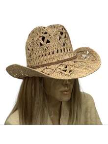Country Fashion Hat Bamboo Fiber Virginia Style - Unisex - 米色 - 查看 9
