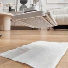 Automatic Hands-Free Floor Cleaning System, One-Button Cloth Replacement - Made Of Heavy-Duty ABS Material, Robot-Like Design, Can Be Wall-Mounted/Cabinet-Mounted, Saves Space, Compatible With Standard Cleaning Cloths, Ideal For Home And Commercial Use (Kitchens, Bathrooms, Windows). - trắng - Xem 7