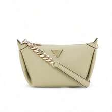 Guess Damen Meridian Reißverschluss Schultertasche Handtasche/BG877817 Hellgelb