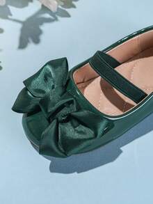 1 Pair Cute Floral Casual Comfortable Flat Shoes For Girls, Versatile For All Seasons - Green - View 6