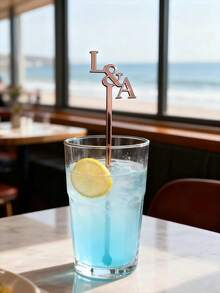 1pc Personalized Acrylic Drink Stirrer, Laser Cut Cocktail Stick, Drink Label, Glass Decor, Easy To Clean, Anti-Mold, Decorative Piece Suitable For Birthday, Valentine's Day, Mother's Day, Father's Day, Graduation, Wedding, Housewarming, Home, Kitchen, Dining Room, Living Room, Office, Tea Room, Back To School, Multi-Functional, Ornamental, High-Quality - Multicolor - View 5